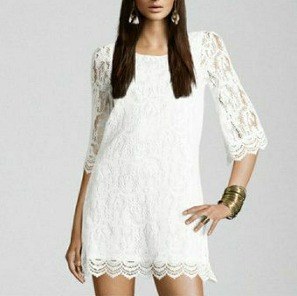 White lace dress